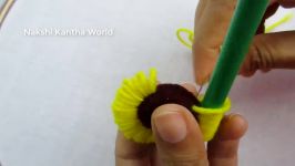 Hand Embroidery Amazing Trick Easy Flower Embroidery Trick with Finger and Pen