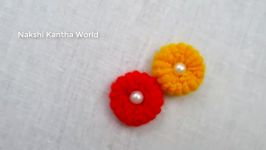 Hand Embroidery Amzing Trick Easy Flower Embroidery Trick with Cotton Bud