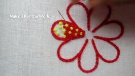 Hand Embroidery Easy Flower Embroidery Chain Stitch French Knot
