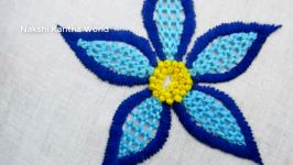 Hand Embroidery Easy Flower Embroidery Raised Chain Stitch