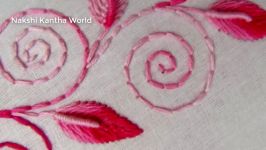 Hand Embroidery Border Line Design Tutorial Back stitch