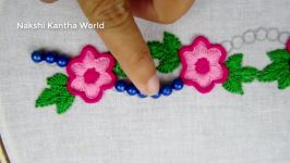 Hand Embroidery Decorative border line embroidery designModern Hand Embroidery