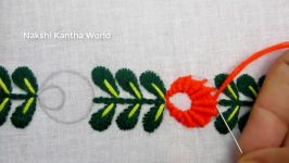 Hand Embroidery Border Line Embroidery Nakshi Katha Border Design