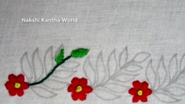 Hand Embroidery New Border Line Design for Kamij Nakshi Katha Border Design