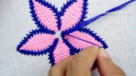 Hand Embroidery Modern Flower Embroidery Design easy Flower Embroidery