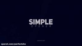 پروژه افترافکت نمایش لوگو SIMPLE OPENER