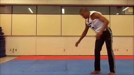 اموزش حرکت عرب aerial cartwheel