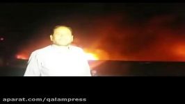 گزارش خبرنگار صداوسیما محل آتش‌سوزی در بازار تبریز
