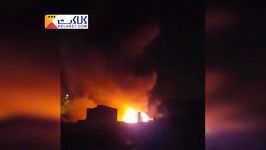 آتش سوزی گسترده در بازار تبریز