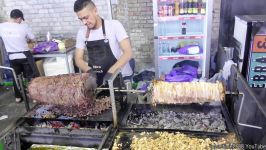 Huge Horizontal Kebab and Massive Wraps. Kiev Street Food Ukraine