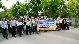 راهپیمایی مردم کلاله در حمایت تصمیم برجامی شورای امنیت ایران