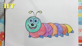 How to Draw Simple Worm Coloring Pages for Kids