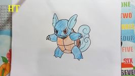 How to draw wartortle from pokemon  Draw pokemon and coloring