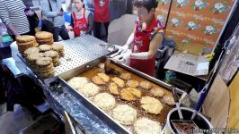 غذاهای خیبانیKorea Street Food. Massive Dose of Bindaetteok Pancakes.