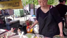 غذاهای خیابانیJapanese Gohan Colourful Rice and Meat Bowls. London Street Food