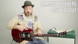 Allman Brothers One Way Out Guitar Lesson  Southern Rock Greg Allman