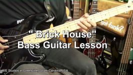 How To Play BRICK HOUSE Commodores On Bass Guitar Lesson Eri