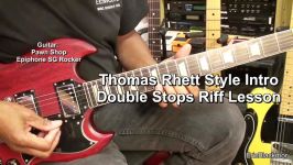 Thomas Rhett Style Double Stops Intro Riffs Lesson EricBlackmonMusicHD