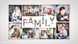 پروژه افترافکت اسلایدشو عکس خانوادگی Family Photo Slideshow