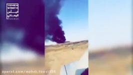 آتش سوزی در ایستگاه تلمبه خانه نفت شماره ۸ سعودی