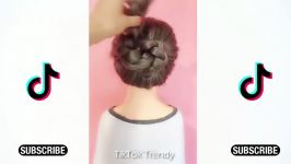 مدل مو زنانه EASY ★ Beautiful Flower Bun Hairstyle for girls 