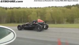 پورشه 911 Turbo PDK در مقابل آریل Atom