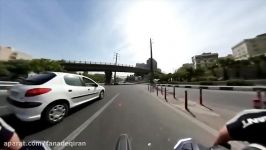 رکوب الدراجة في طهران  من شارع كردستان إلي جهان ارا  fanadeqiran.com
