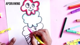 How 333 Number Turns to Beautiful ICE CREAM  Step by Step  Easy Drawing