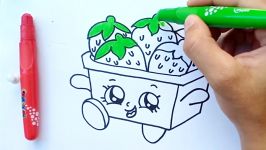 How to draw a cute box with Strawberry Draw Cute things