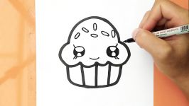 How to draw a cute cupcake draw cute things