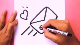 How To Draw A Cute Envelope with Love Heart Draw cute things