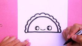 How to draw a cute taco step by step very easy Draw Cute Things