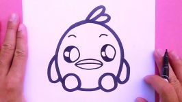 How to draw a cute duck Supper Easy Step by Step Draw Cute Things