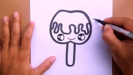 How to draw a Supper Cute Chocolate Apple Draw cute things