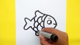 How to draw a Supper Cute Fish Supper Easy Draw cute things