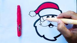 How to draw Santa Clause Draw something for Christmas Draw cute things