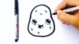 How to draw a cute Funny Potato draw cute things