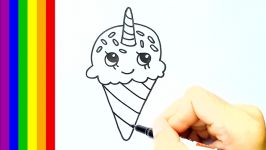 How to draw Unicorn Ice cream draw cute things