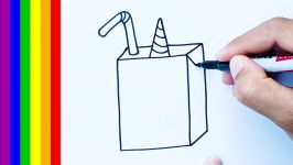 How to draw a Unicorn Juice Box Step by Step Draw cute things