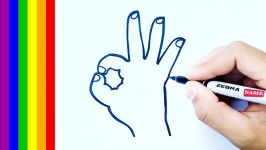 How to draw a hand step by step very easy draw cute things