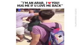 ‘I’m an Arab I love you’ Israelis hug a blindfolded Arab