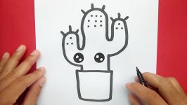 How to draw a Cute Cactus Supper Easy Step by step Draw cute things