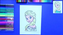 How to draw Princess Elsa from Disneys Frozen