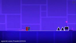 بازی geometry dash مرحله stereo madness