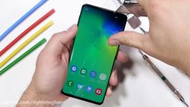 Galaxy S10 Durability Test  Ultrasonic Fingerprint Scratched 