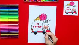 How to draw an Ice Cream Truck