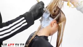 کلیپ آموزش نحوه دکلره کردن مو + رنگ موی یخی