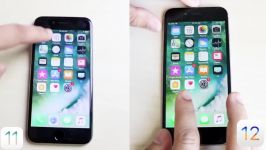 مقایسه سرعت iOS 11 iOS 12 در آیفون 6 آیپد مینی 2