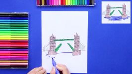 How to draw the London’s Tower Bridge