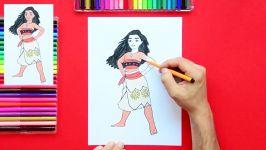 How to draw Disneys Princess Moana